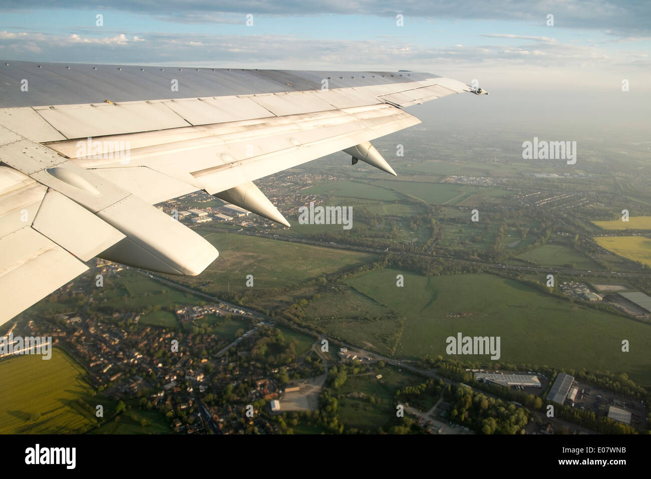 Il decollo dall'aeroporto di Heathrow, London, Regno Unito Foto Stock