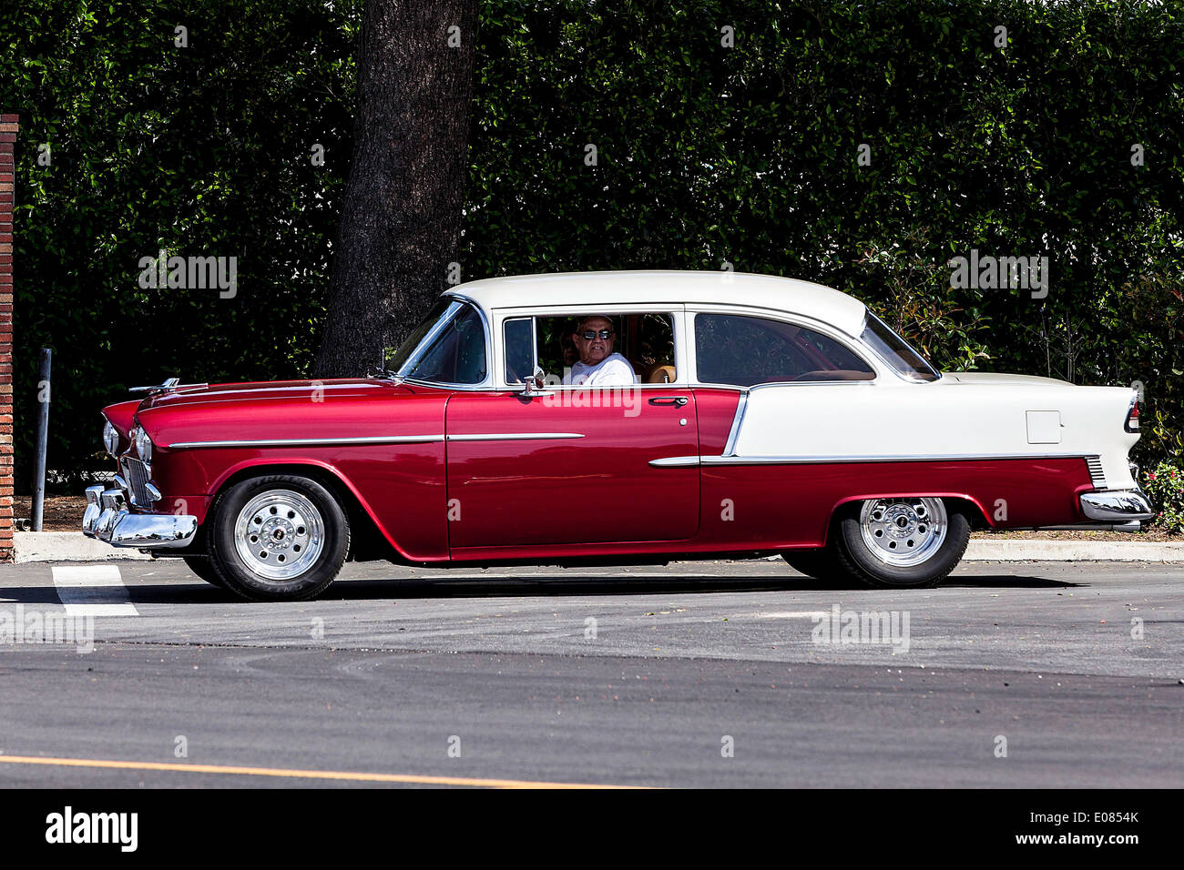 Un 1955 Chevy 2 porta Foto Stock