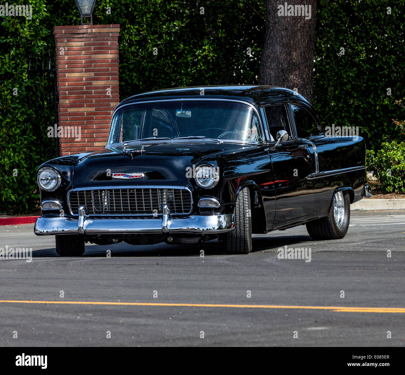 Un 1955 Chevy 2 berlina della porta Foto Stock