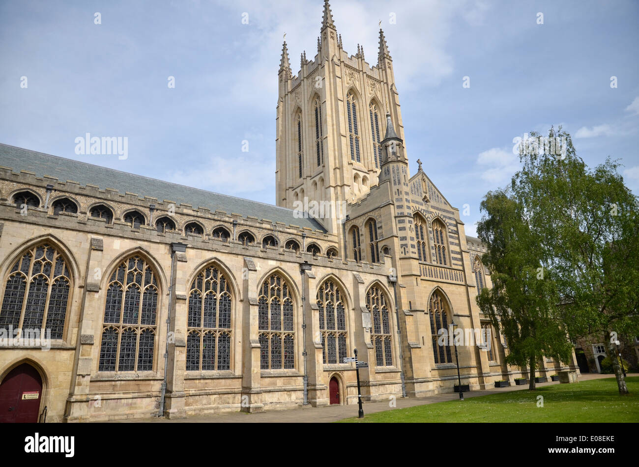 St Edmundsbury Cathedral in Bury St Edmunds, Suffolk, Inghilterra Foto Stock