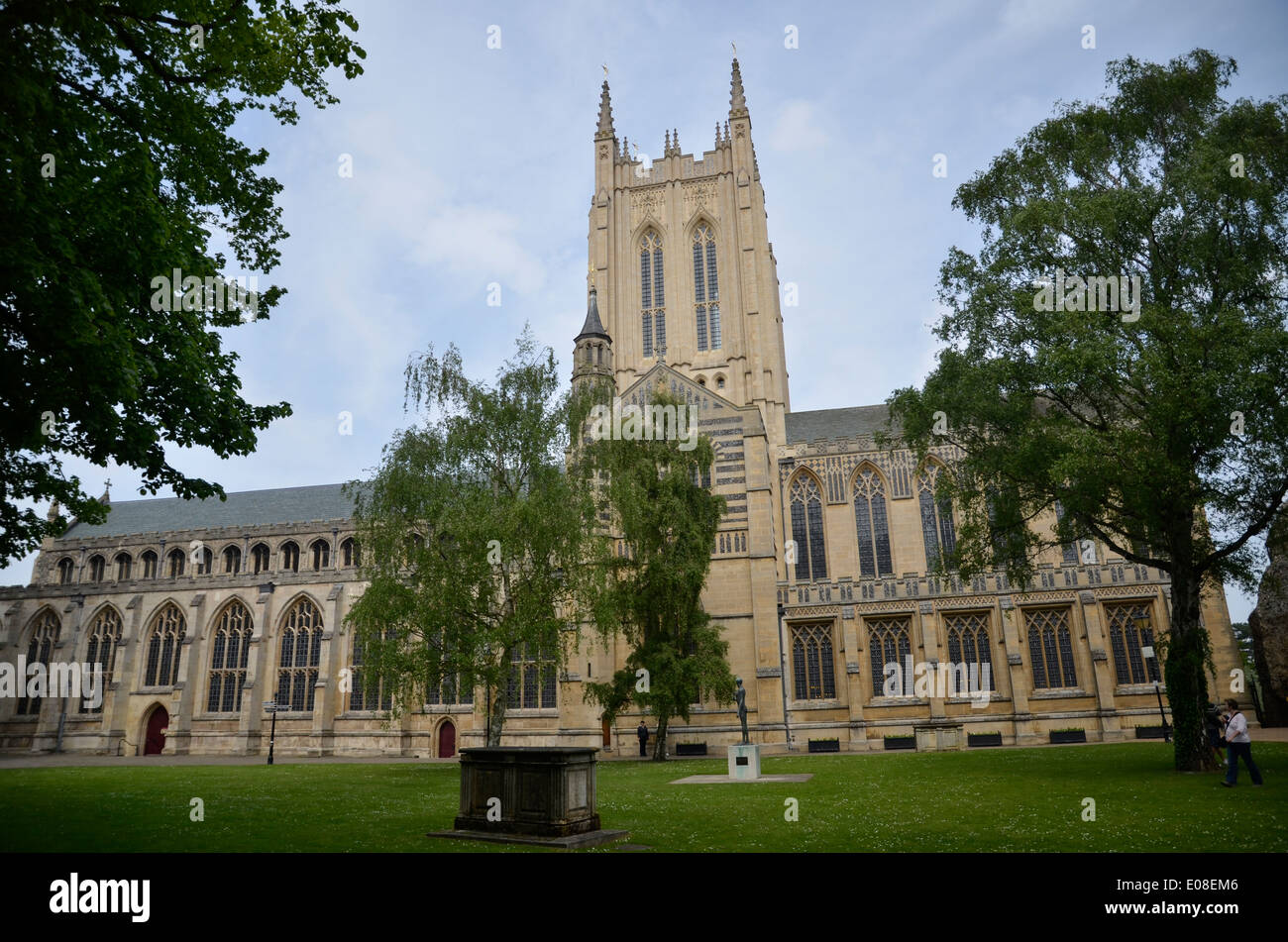 St Edmundsbury Cathedral in Bury St Edmunds, Suffolk, Inghilterra Foto Stock