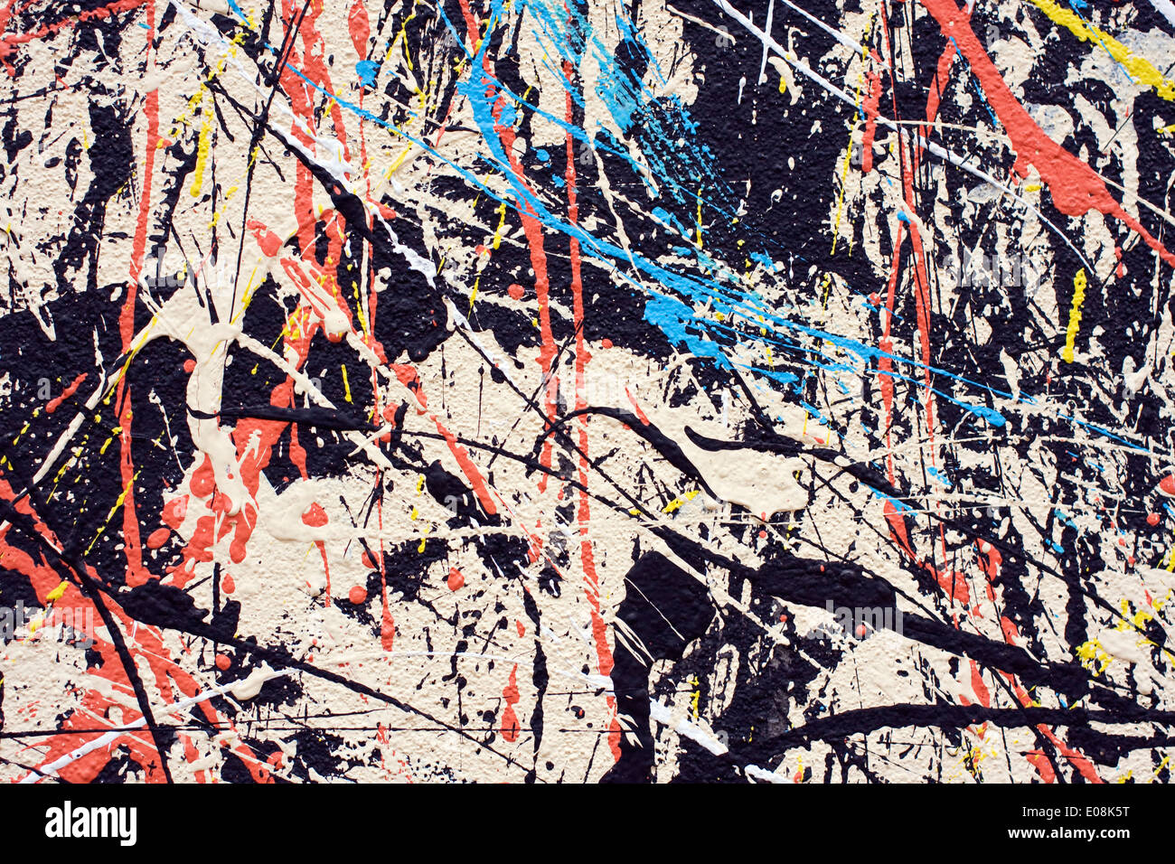 Abstract spruzzi di vernice Foto Stock