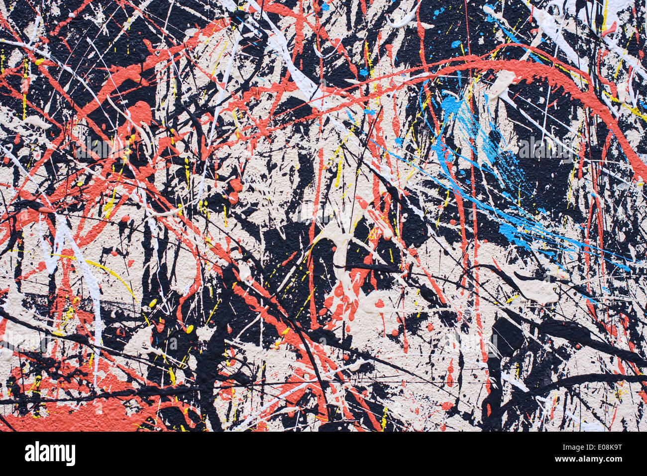 Abstract Pattern di vernice Foto Stock