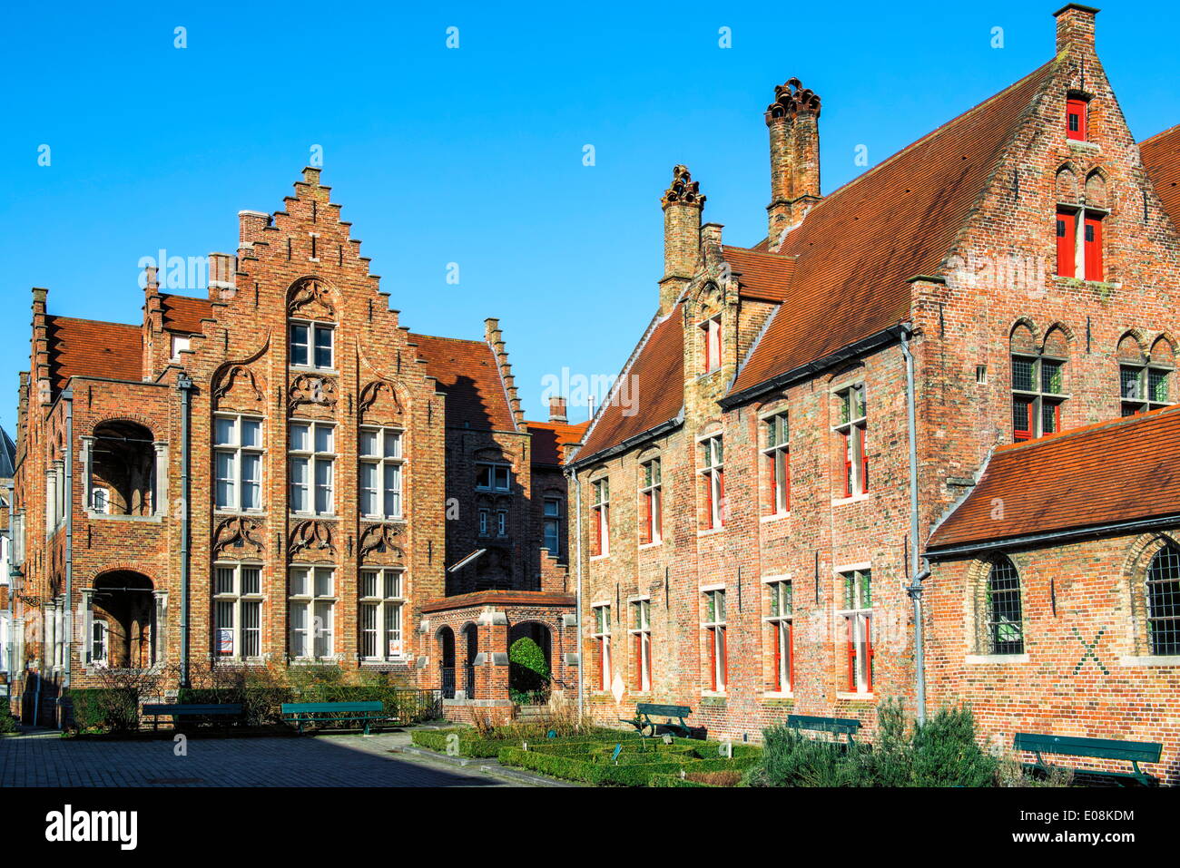 Vecchia San Giovanni Hospital, il centro storico di Bruges, sito Patrimonio Mondiale dell'UNESCO, Belgio, Europa Foto Stock