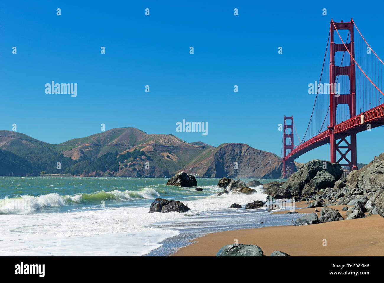 Golden Gate Bridge di San Francisco, California, Stati Uniti d'America, America del Nord Foto Stock