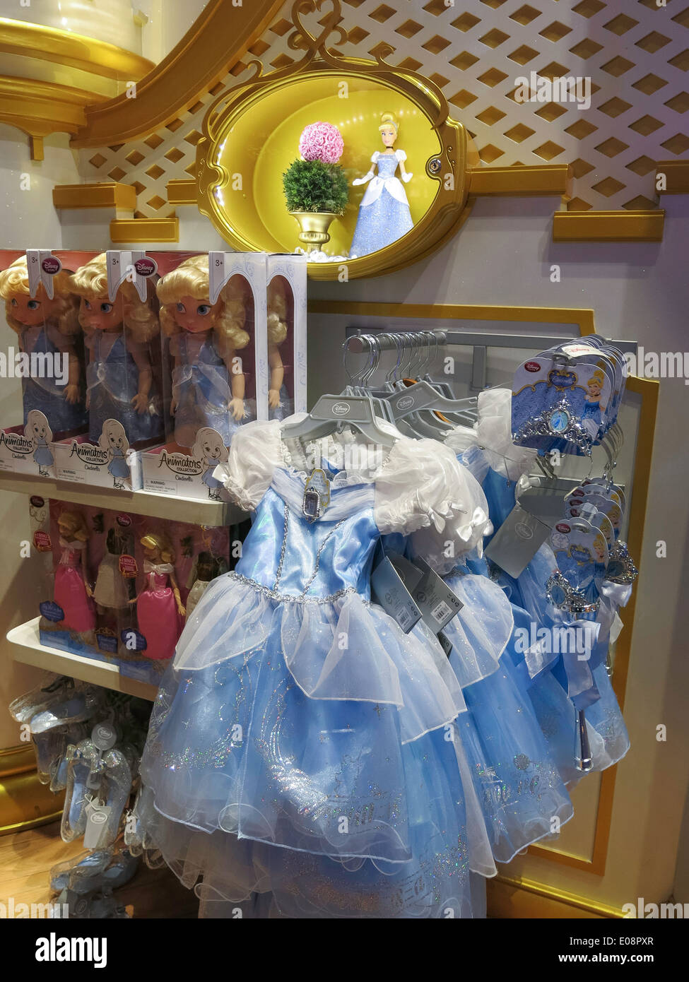 Ufficiale Disney Store in Times Square NYC, STATI UNITI D'AMERICA Foto Stock
