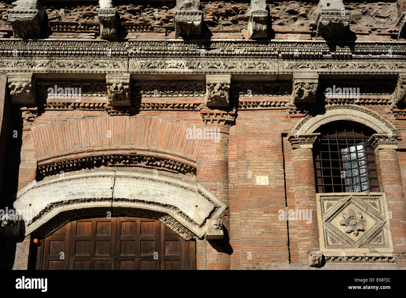 Italia, Roma, Casa dei Crescenzi, casa medievale Foto Stock