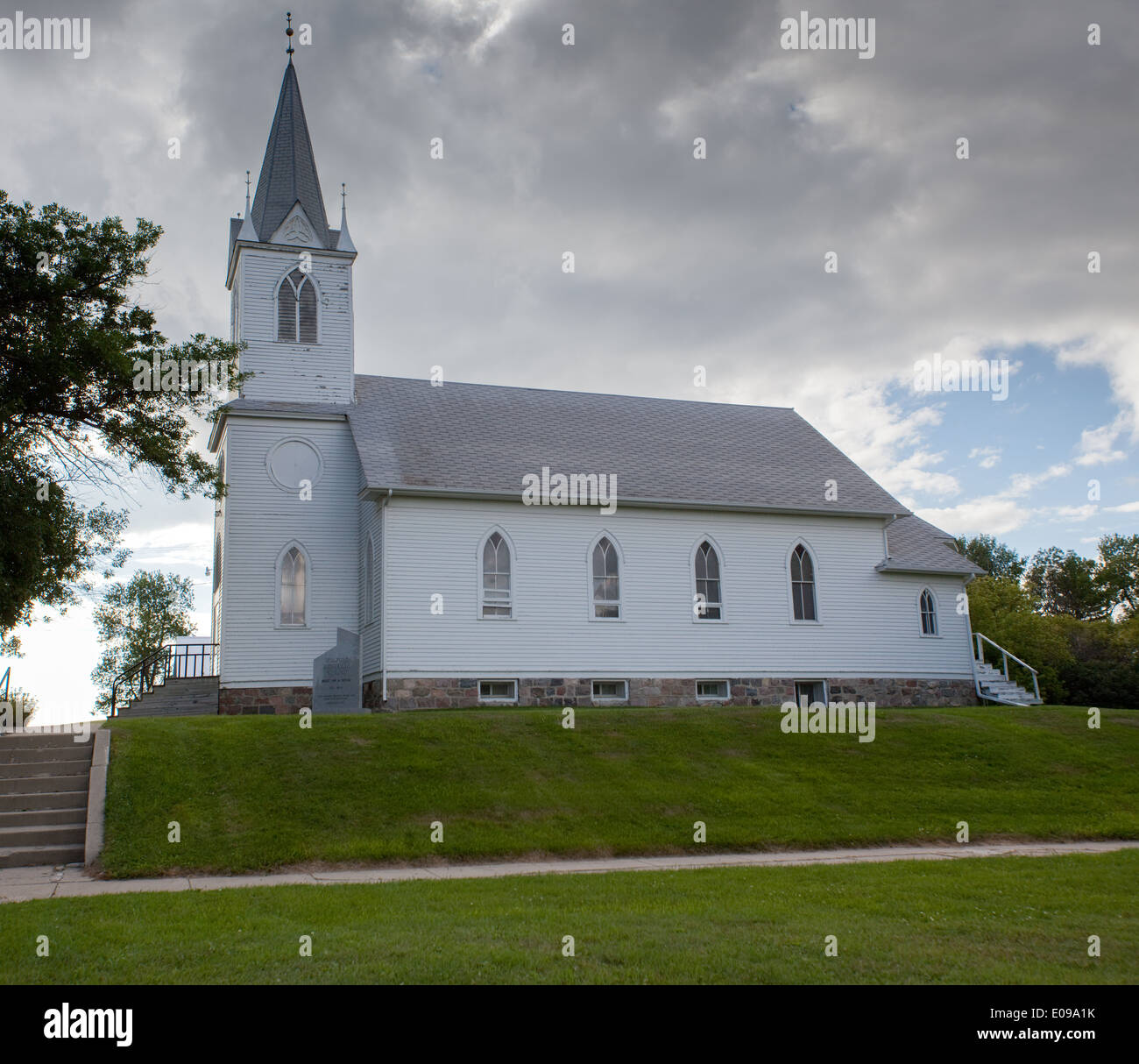 Chiesa luterana in Wolford, North Dakota - fondata nel 1903 Foto Stock