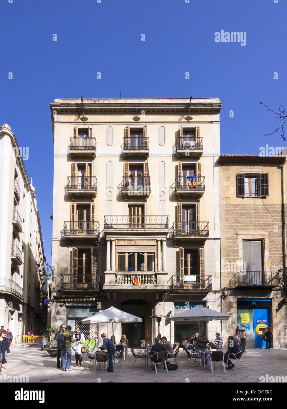 In Spagna, in Catalogna, Barcellona, Placa del Pi, Ristorante Foto Stock