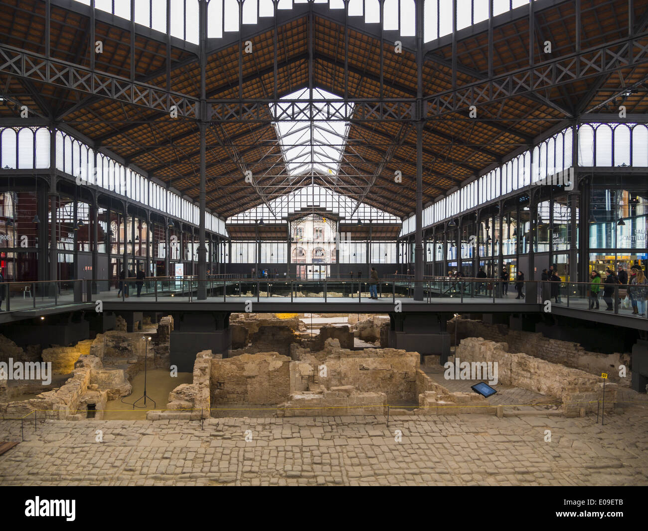 In Spagna, in Catalogna, Barcellona, El Born Centro Culturale a Placa Comercial Foto Stock