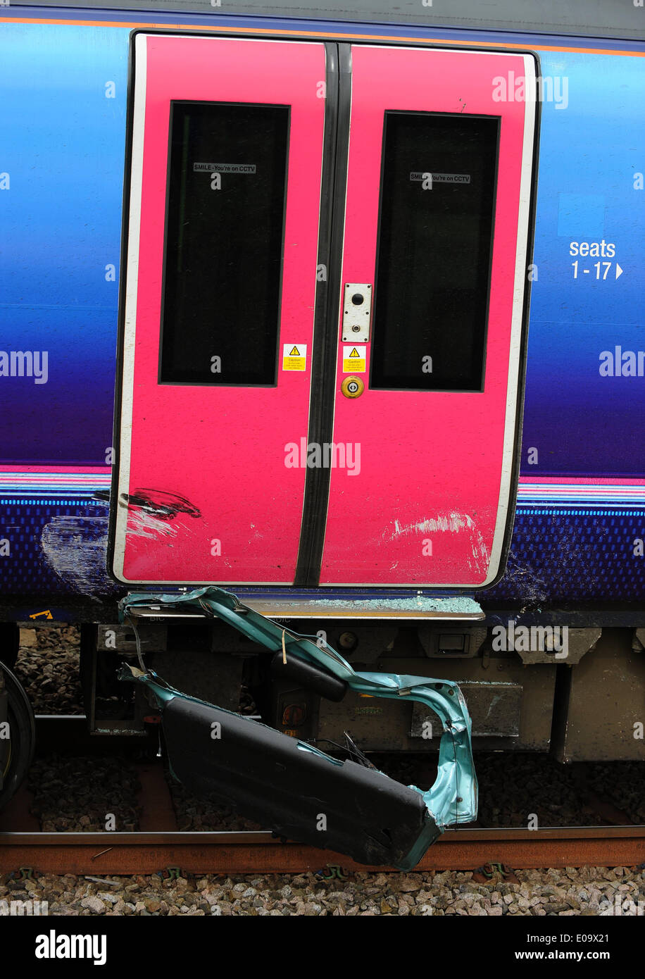 A 77 anno vecchio viene ucciso come driver uccisi al conducente UCCISI A LIVELLO CROSSIN SCAMPSTON MALTON North Yorkshire Inghilterra 07 Ma Foto Stock