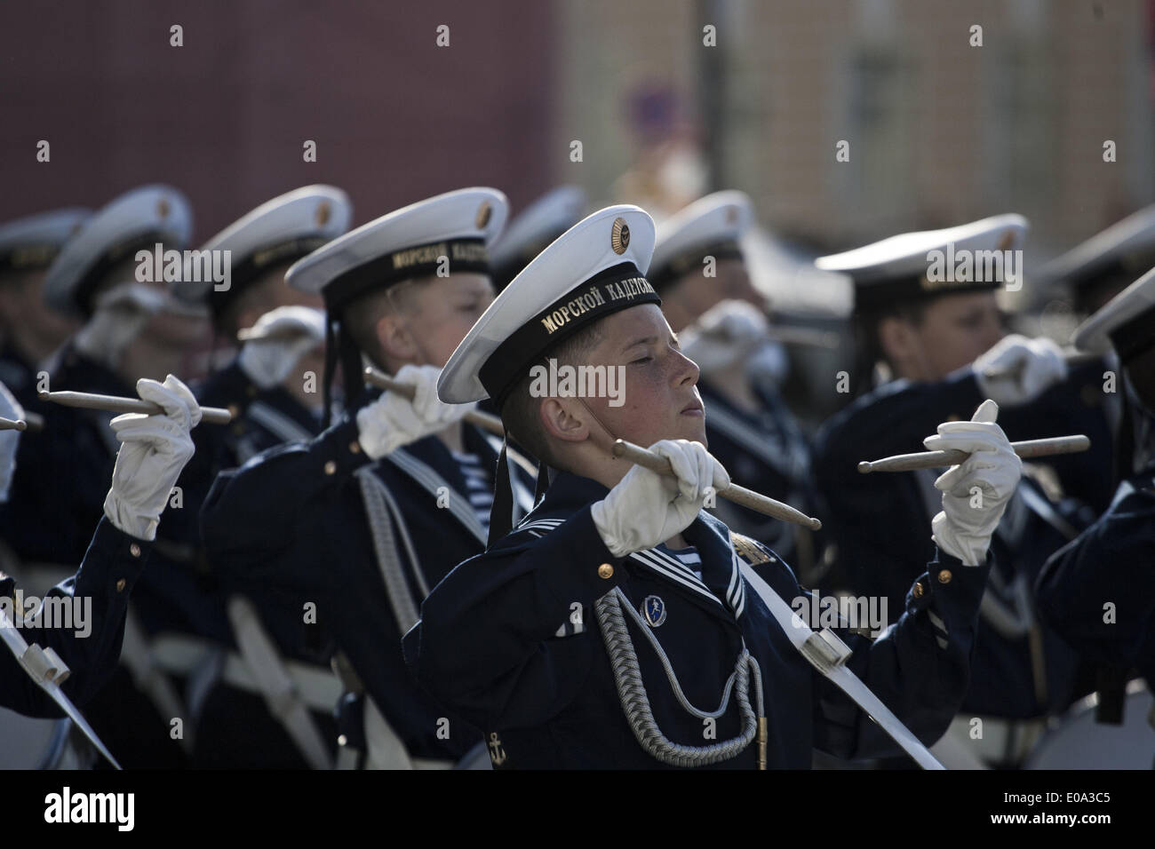 San Pietroburgo, Russia. Il 7 maggio, 2014. La Giornata della vittoria parata militare a Dvortsovaya (Palazzo) Square a San Pietroburgo, Russia, 7 maggio 2014. © Valya Egorshin/NurPhoto/ZUMAPRESS.com/Alamy Live News Foto Stock