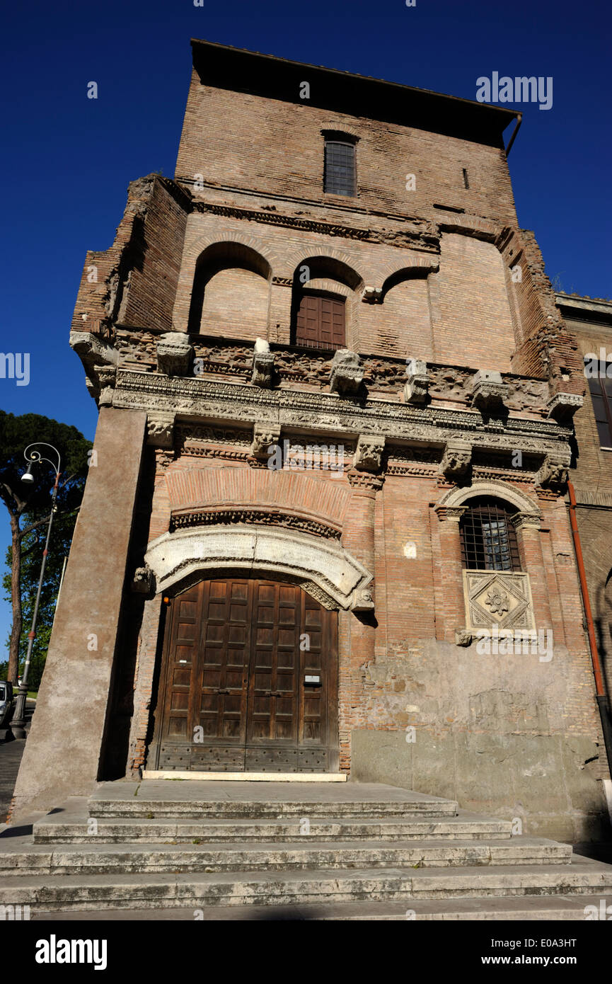 Italia, Roma, Casa dei Crescenzi, casa medievale Foto Stock
