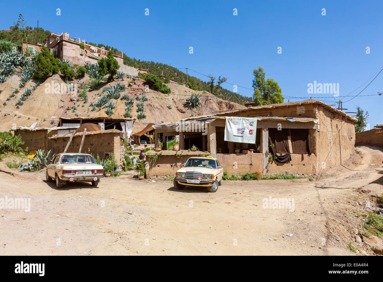 Ourika Valley, Setti-Fatma village vicino a Marrakech, Marocco, Africa del Nord Foto Stock