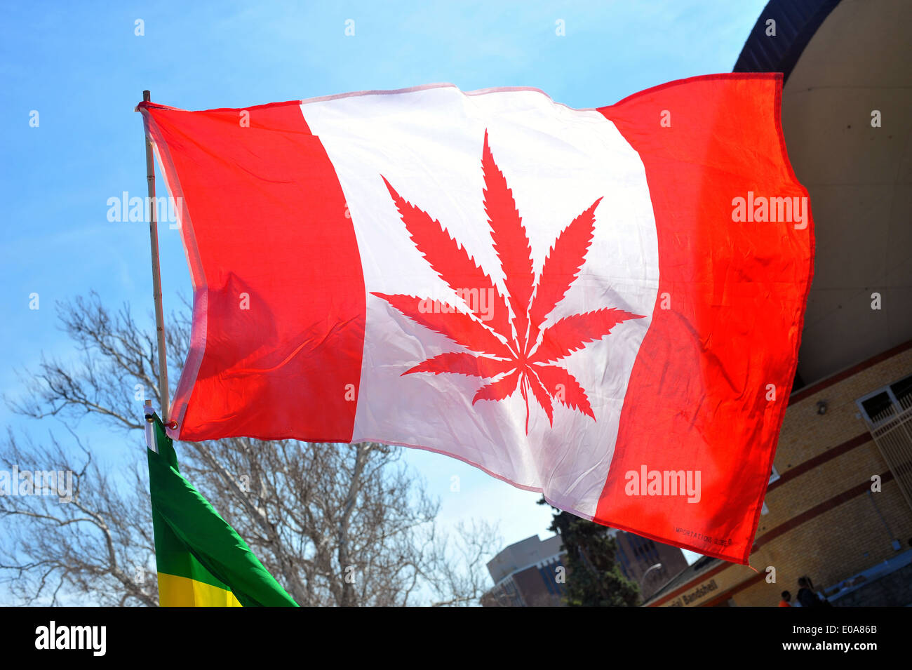 Immagini da annuale di 420 pro cannabis giorno tenutasi a Londra, Ontario il 20 aprile 2014. Foto Stock
