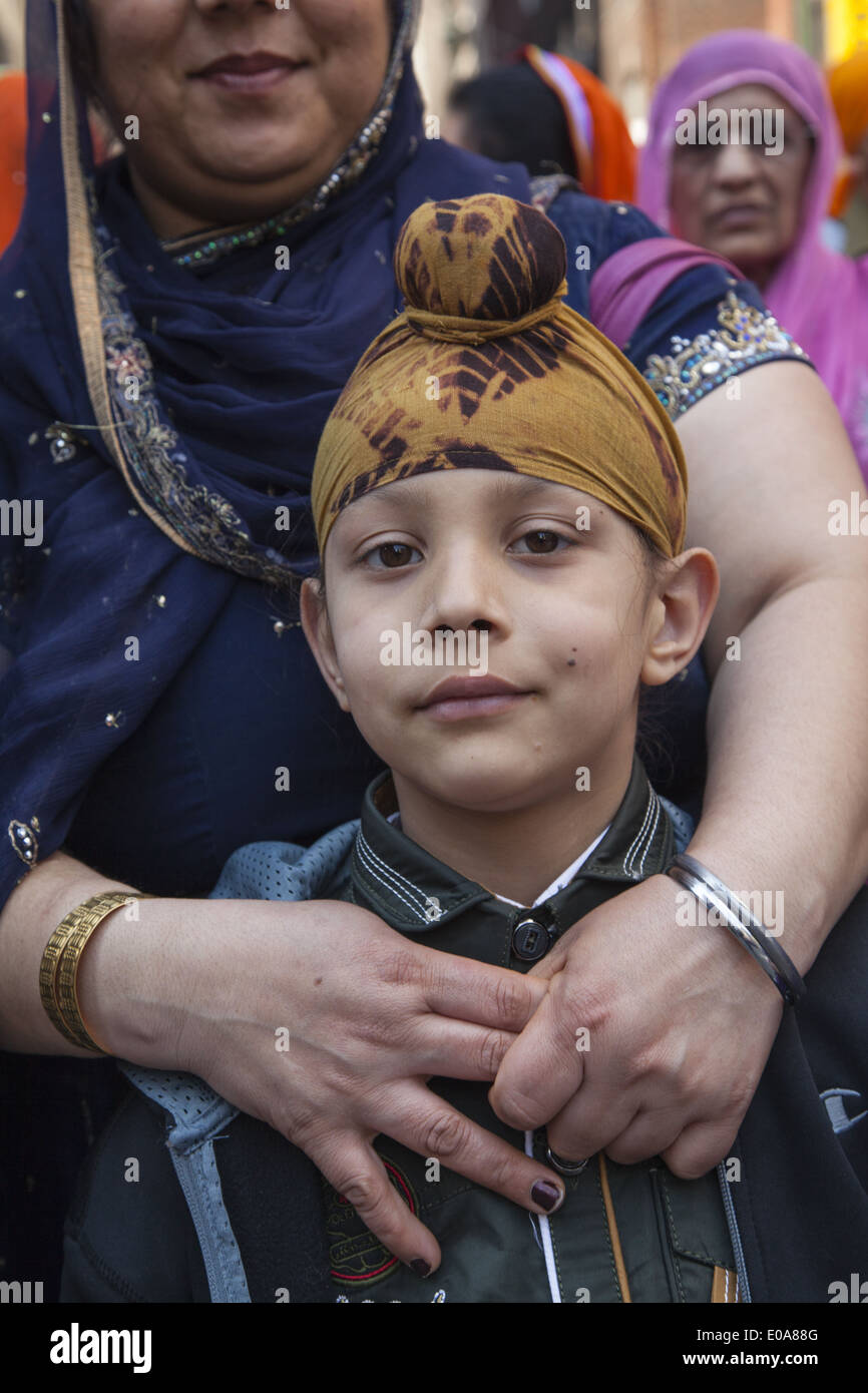 Annuale parata Sikh e il festival su Madison Avenue a New York City Foto Stock