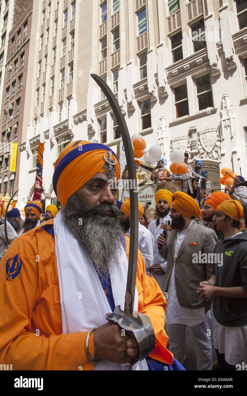 Annuale parata Sikh e il festival su Madison Avenue a New York City Foto Stock