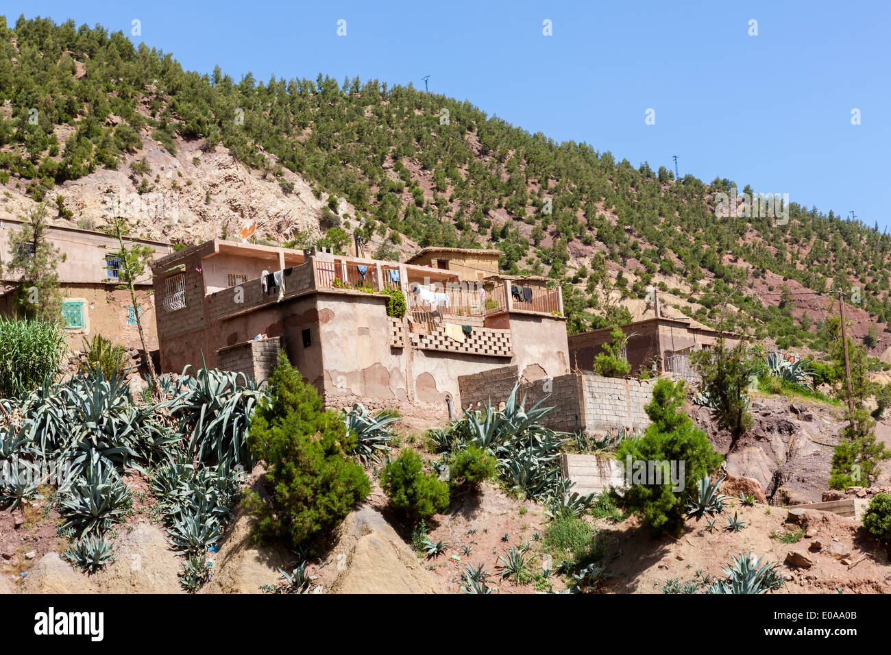 Ourika Valley, Setti-Fatma village vicino a Marrakech, Marocco, Africa del Nord Foto Stock
