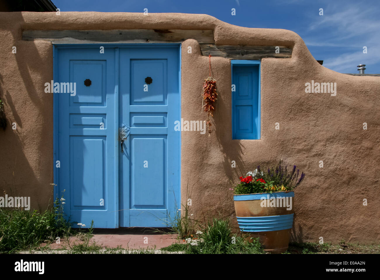 Ranchos de Taos in New Mexico Foto Stock