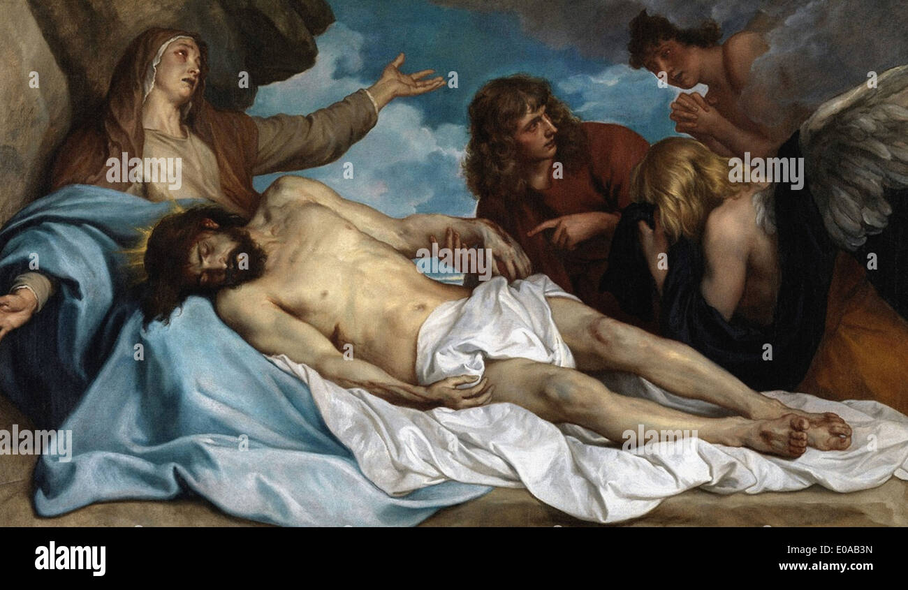 Anthony van Dyck il Compianto di Cristo Foto Stock