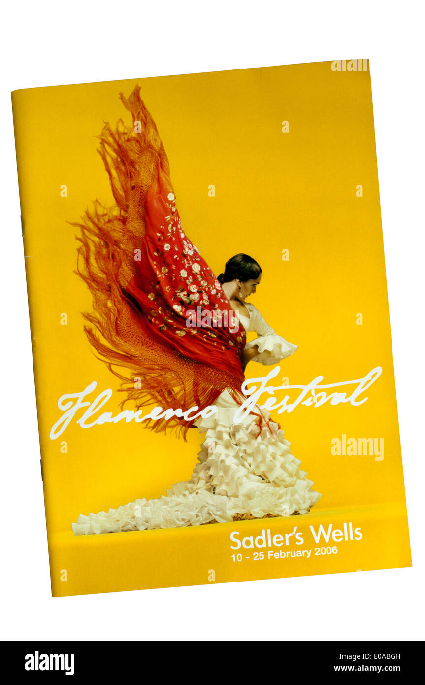 Programma per il 2006 Festival di Flamenco a Sadler's Wells. Foto Stock