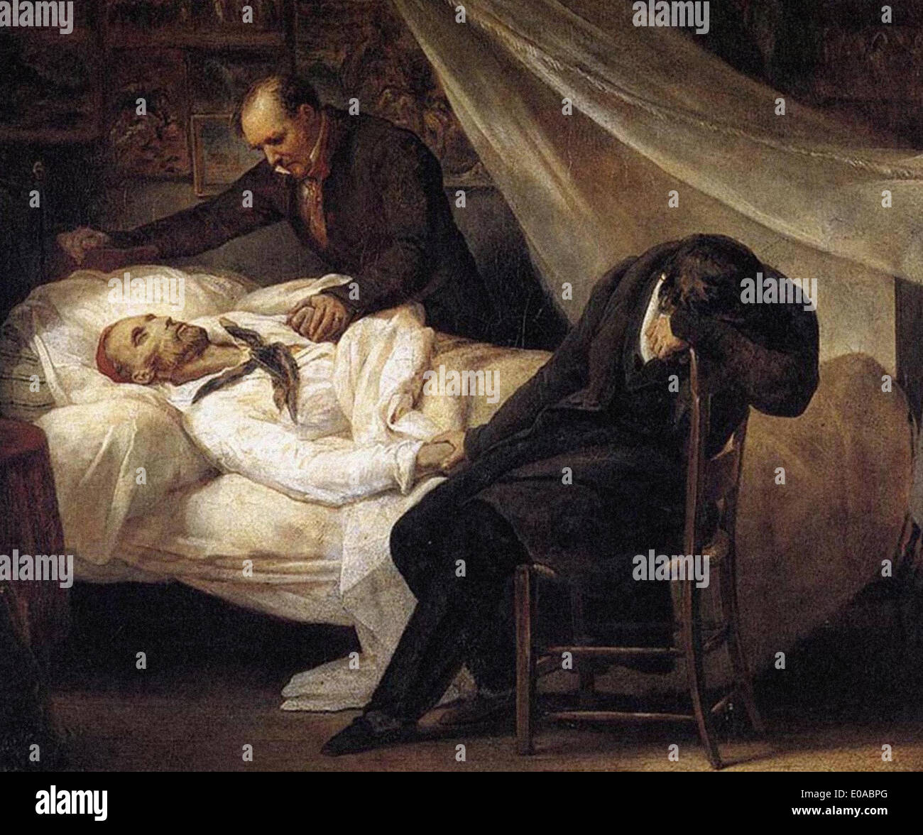 Ary Scheffer la morte di Gericault Foto Stock