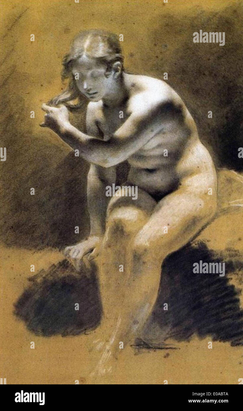 Pierre-Paul Prud'hon Venere di balneazione Foto Stock