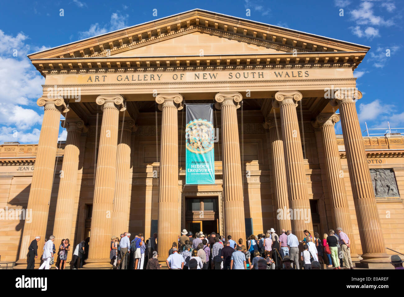 Sydney Australia, Royal Botanic Gardens, The Domain, Art Gallery of New South Wales, fronte, ingresso, AU140309191 Foto Stock