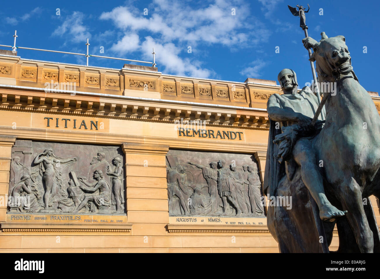 Sydney Australia, Royal Botanic Gardens, The Domain, Art Gallery of New South Wales, statue, AU140309205 Foto Stock