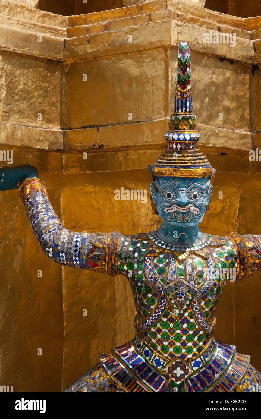La figura al Grand Palace, Bangkok in Thailandia Foto Stock