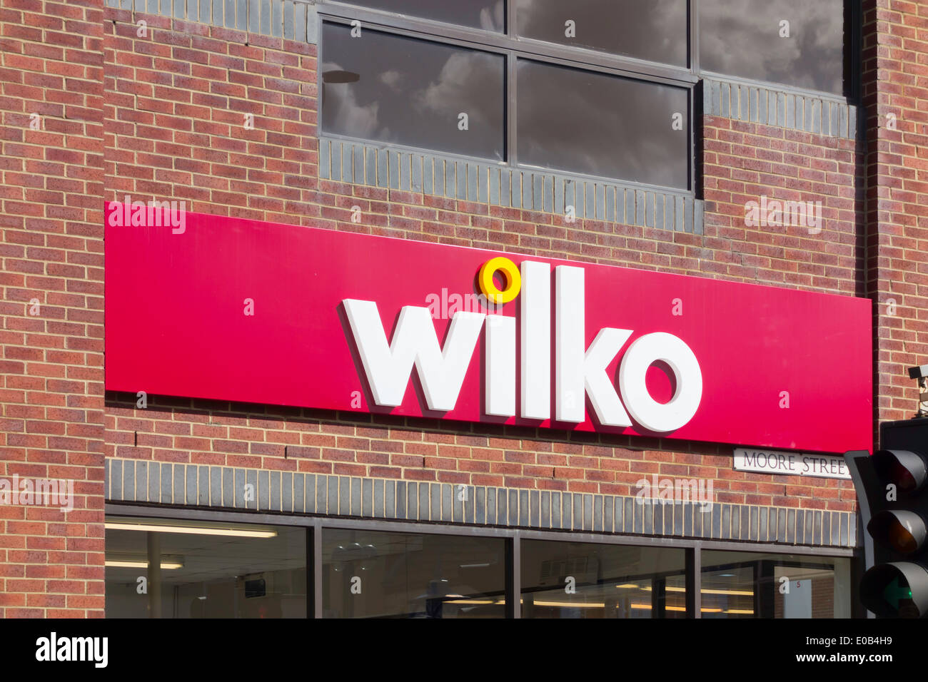 Shop segno per Wilko un department store precedentemente noto come Wilkinsons Foto Stock