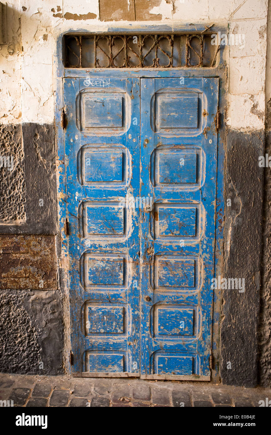 Street nella medina di essaouira marocco Foto Stock