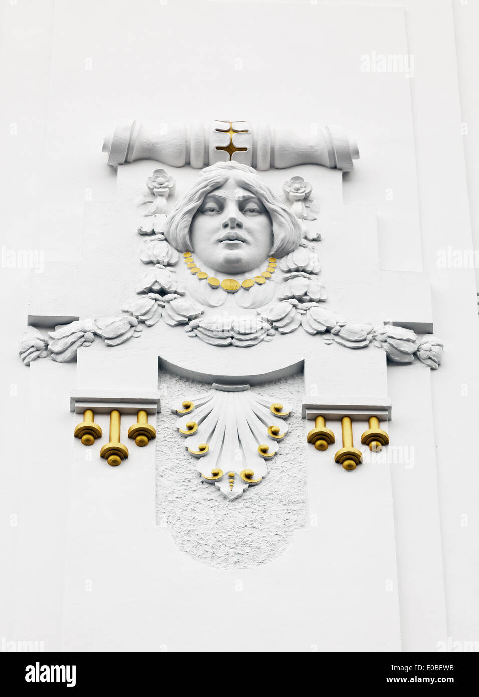 Un rinnovato graziosamente in stile Jugendstil. Ristrutturazione di vecchie case di città., Ein schoen Jugendstil renoviertes Haus. Sanierung von Alten Foto Stock