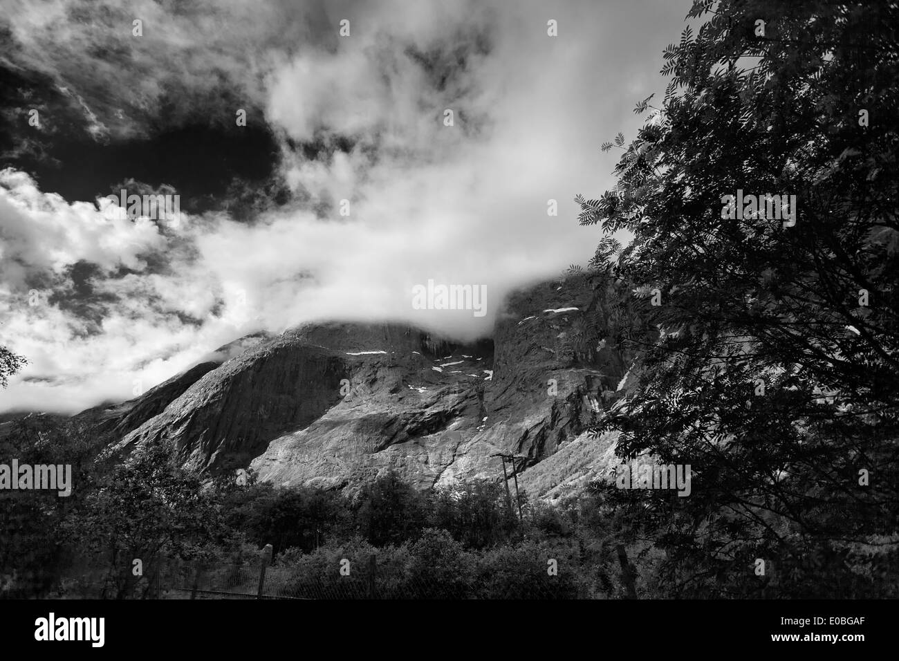 Paesaggio di montagna in Andalsnes, Norvegia Foto Stock
