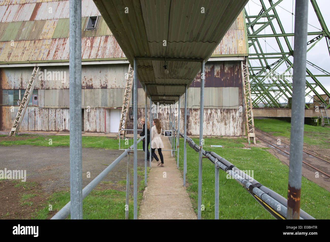 Il numero uno appendiabiti, dirigibile appendiabiti presso l'ex RAF Cardington, Bedfordshire, England, Regno Unito Foto Stock