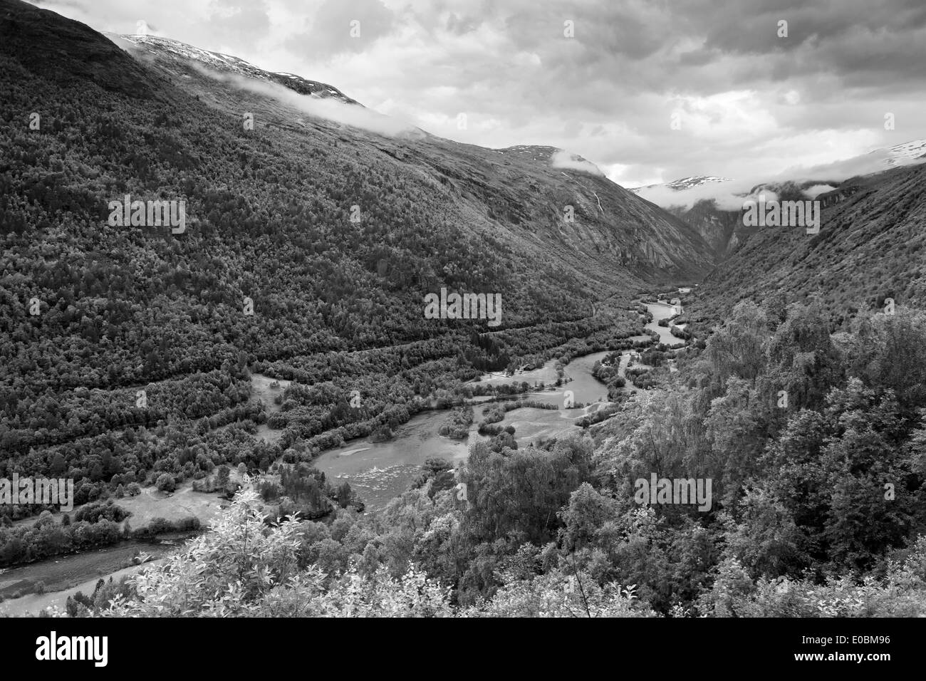 Paesaggio di montagna in Andalsnes, Norvegia Foto Stock