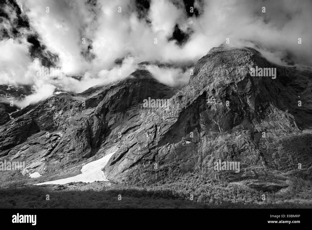 Paesaggio di montagna in Andalsnes, Norvegia Foto Stock