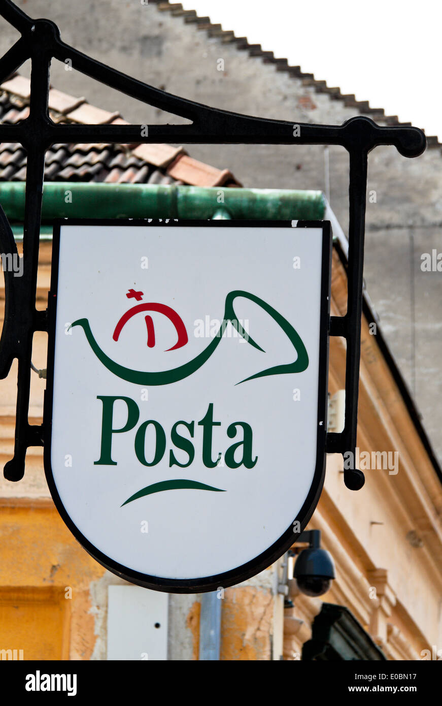 La cassetta postale di posta ungherese di Budapest. Ungherese ufficio postale Foto Stock