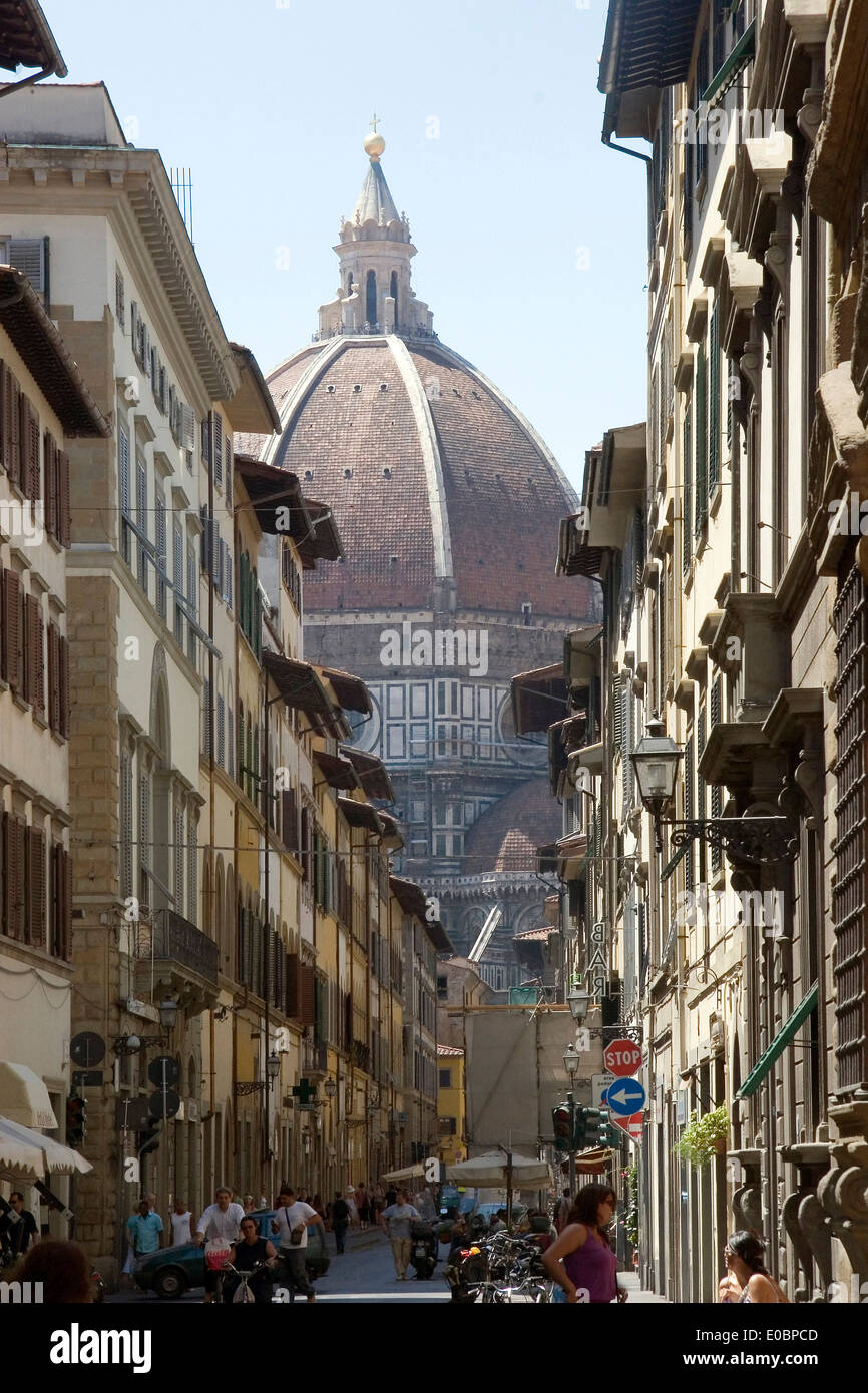Santa Maria del Fiore Duomo e Campanille Firenze, Toscana, Italia Foto Stock
