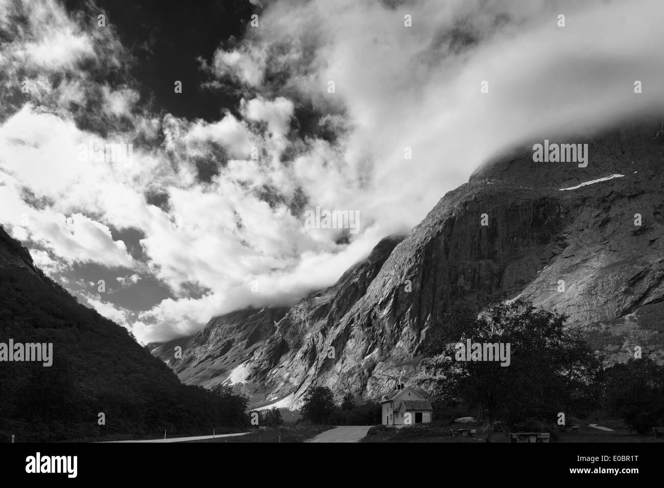 Paesaggio di montagna in Andalsnes, Norvegia Foto Stock