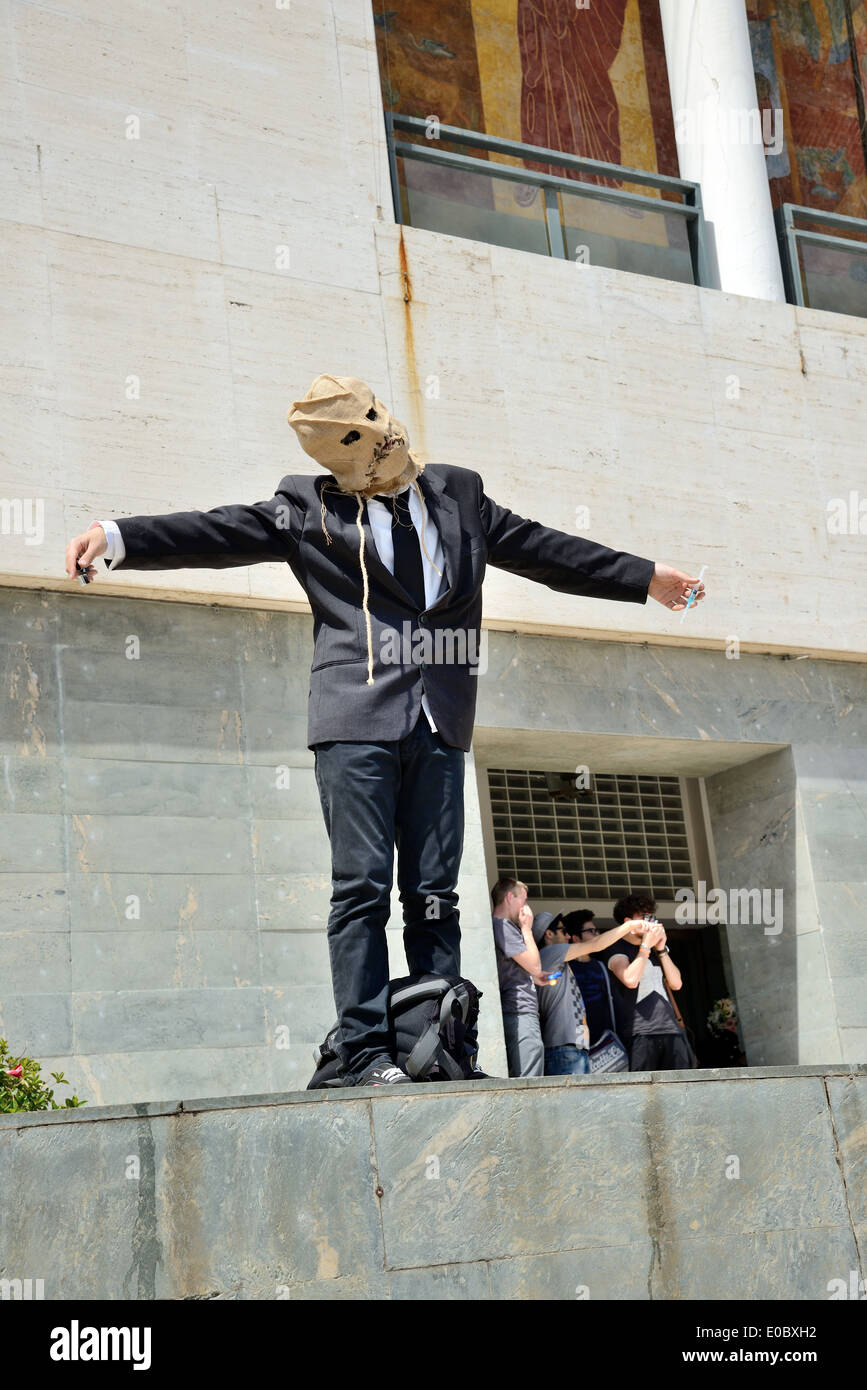 Napoli, Italia - 1 maggio: per la XVI edizione della International cartoon Comicon,soddisfare tutti gli appassionati di fumetti e manga e cosplay Foto Stock