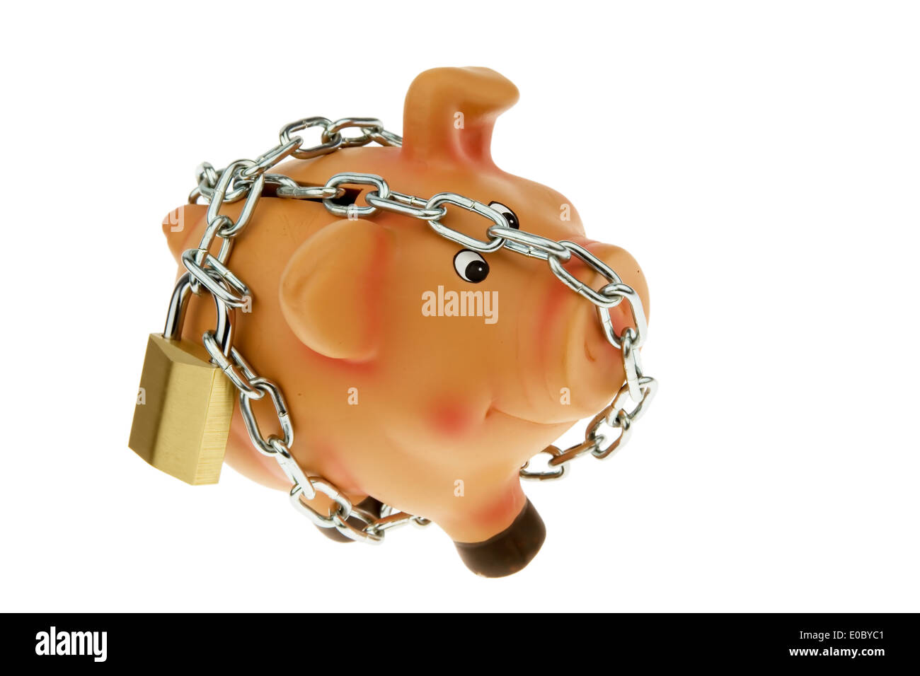 Schlo?ss castello Vorhaenggeschloss catena Vorhangsschlo?ss simbolo denaro economia salvare certamente protegge la sicurezza sicurezza belaying Foto Stock