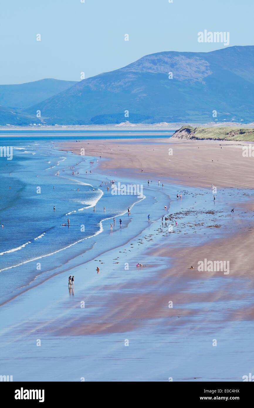 Rossbeigh Beach, vicino Glenbeigh; Contea di Kerry, Irlanda Foto Stock