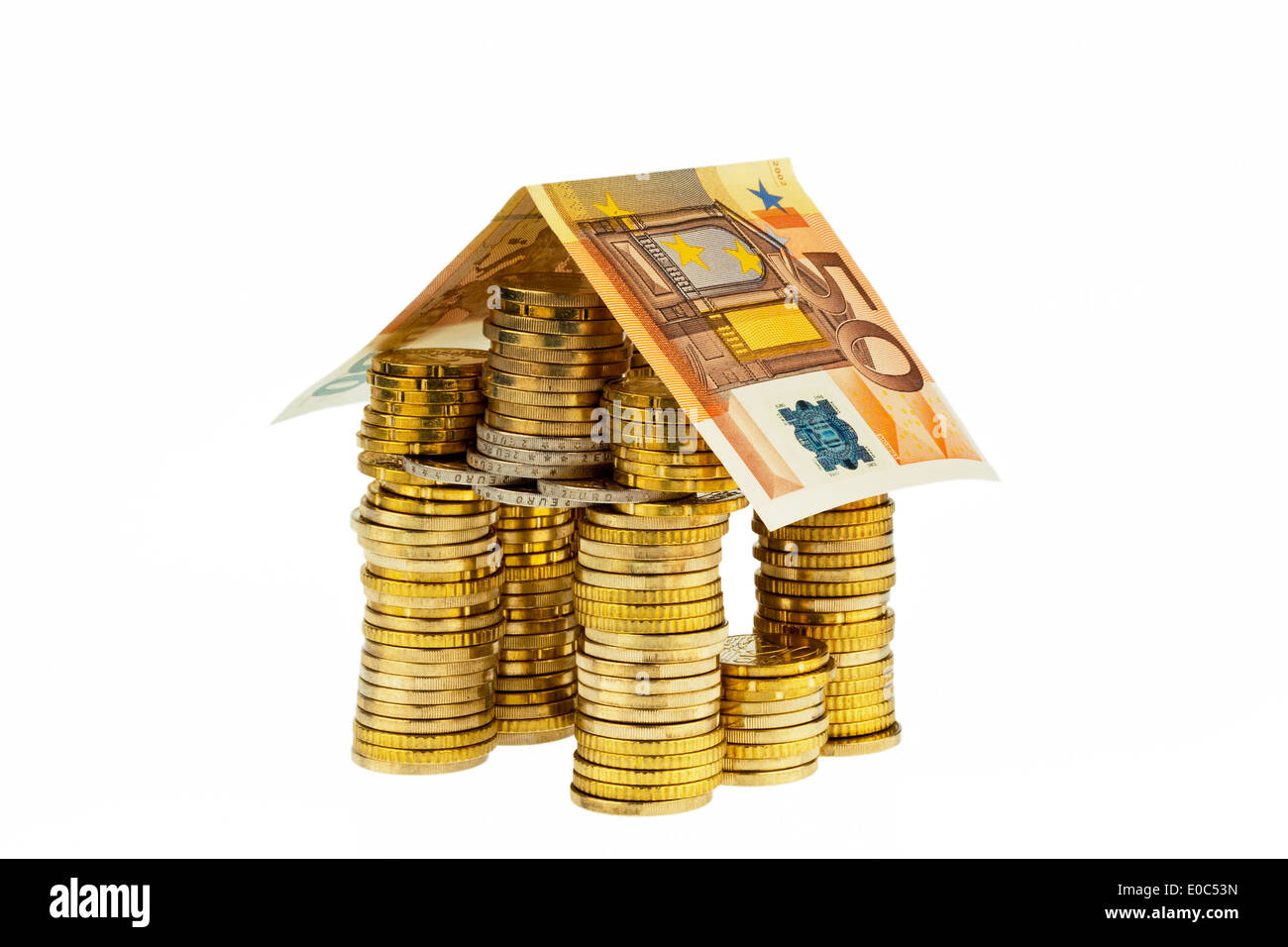 Acquisto di una casa Costruzione casa salvataggio building society accordo risparmio appartamento edificio di acquisto di una casa costruire denaro risparmiare un Foto Stock