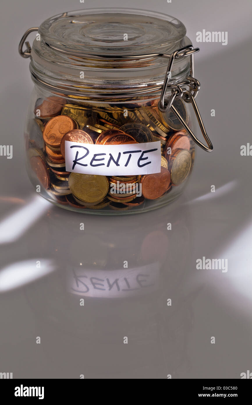 Precauzione Pension La Pensione denaro precauzioni età vecchiaia disposizioni pensione pensione precauzione precauzione titolare di pensione o di rendita fatta provisi Foto Stock