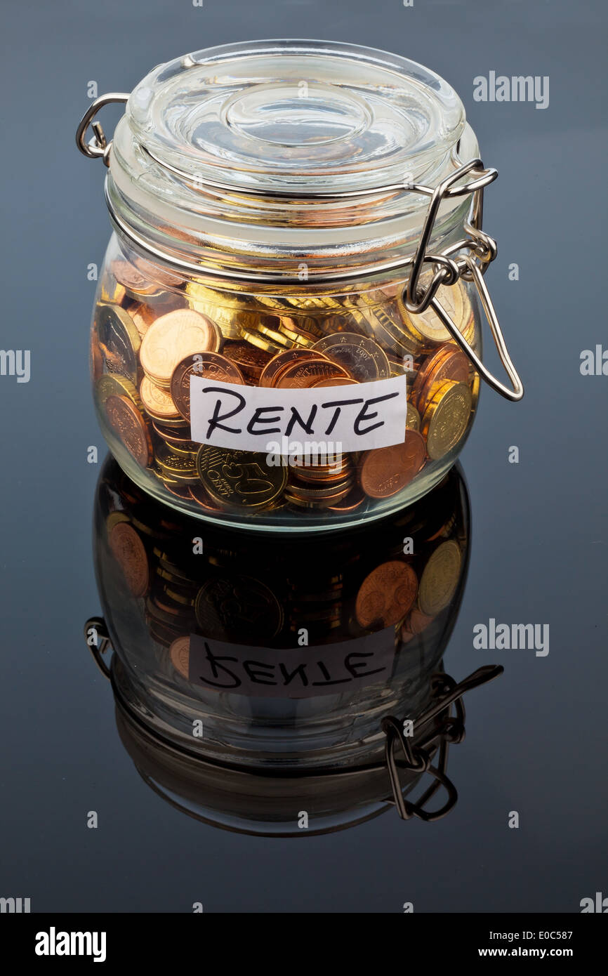 Precauzione Pension La Pensione denaro precauzioni età vecchiaia disposizioni pensione pensione precauzione precauzione titolare di pensione o di rendita fatta provisi Foto Stock