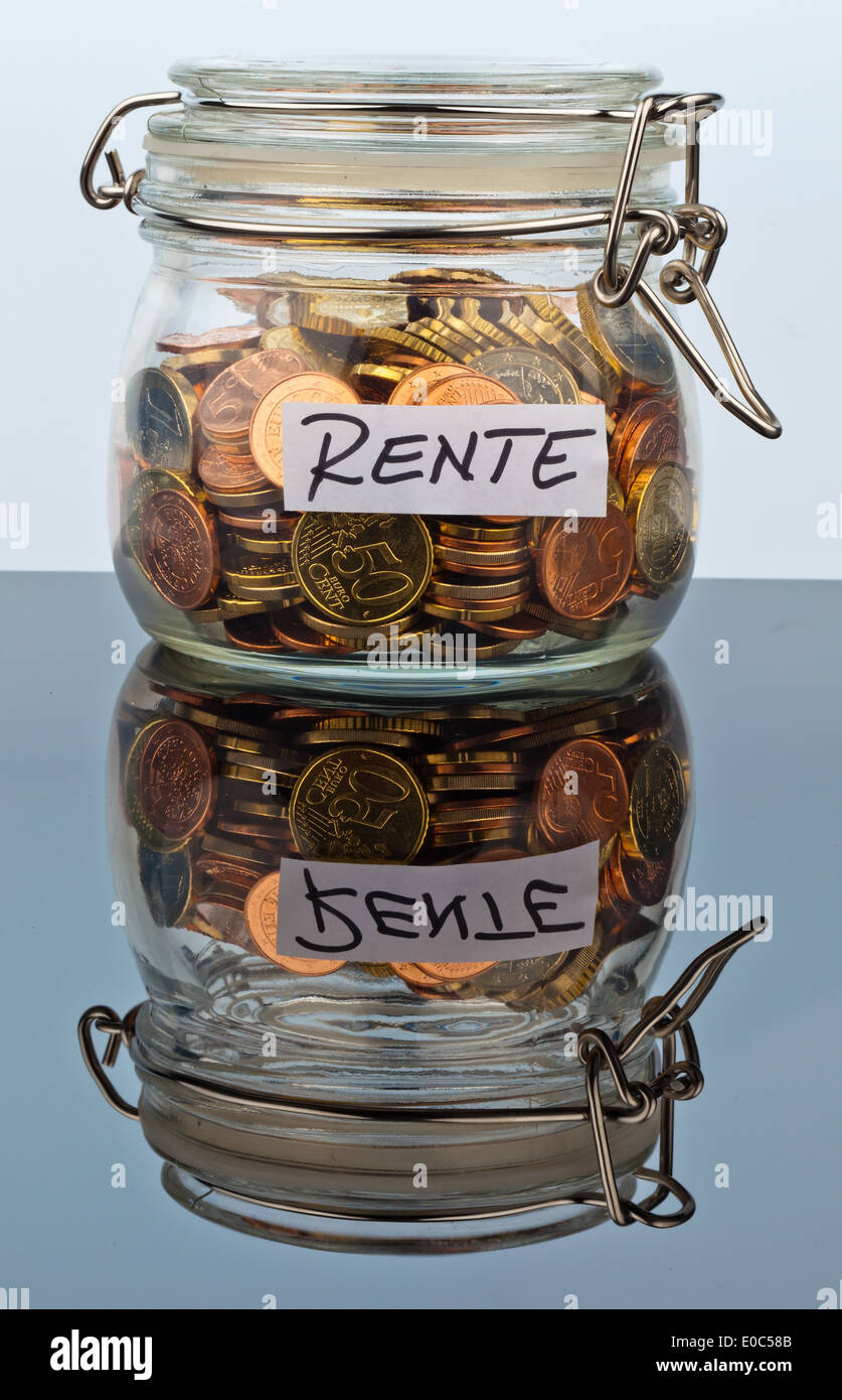 Precauzione Pension La Pensione denaro precauzioni età vecchiaia disposizioni pensione pensione precauzione precauzione titolare di pensione o di rendita fatta provisi Foto Stock