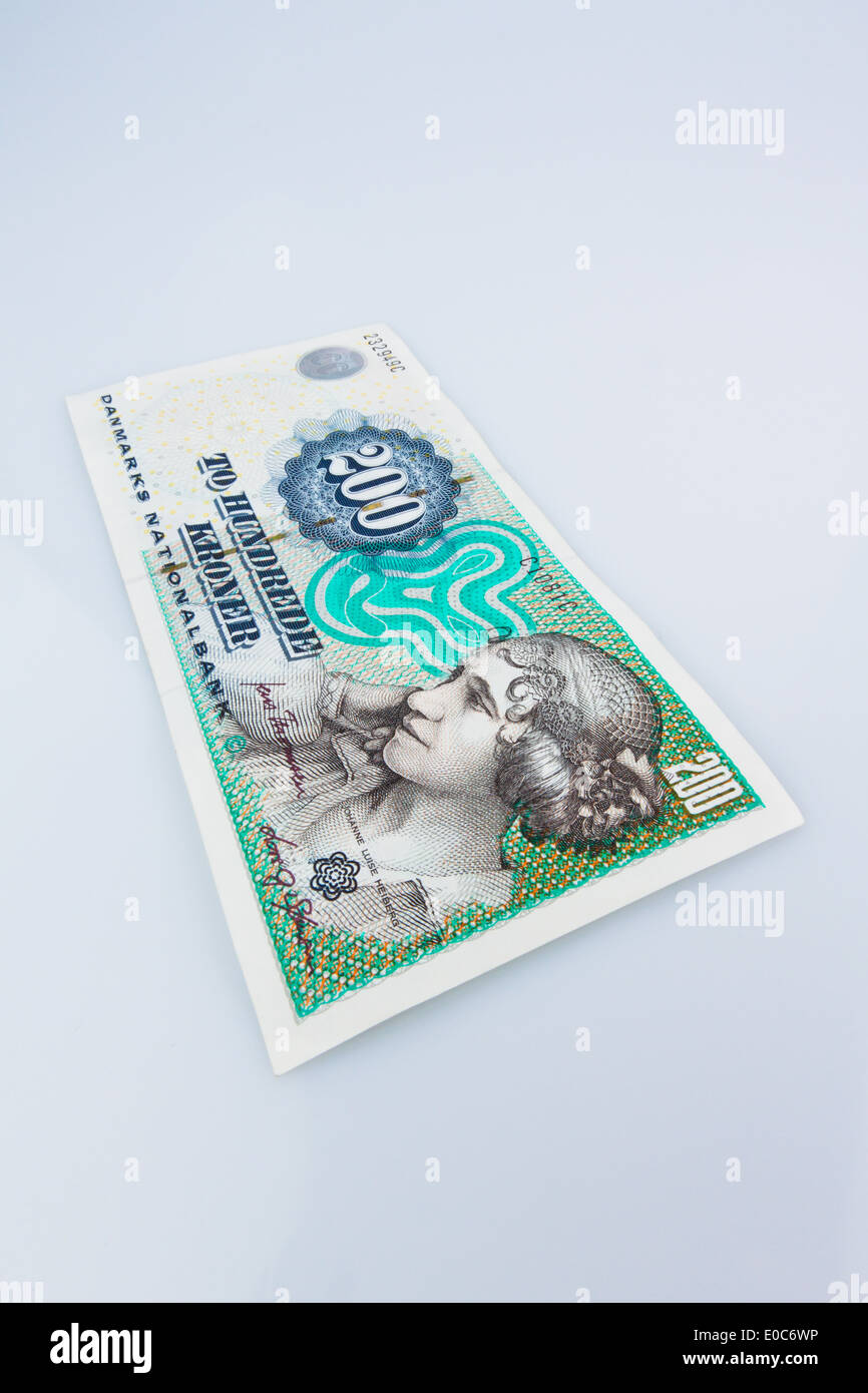 Corone danesi. Valuta dalla Danimarca in Europa., Daenische Kronen. Waehrung aus Daenemark in Europa. Foto Stock