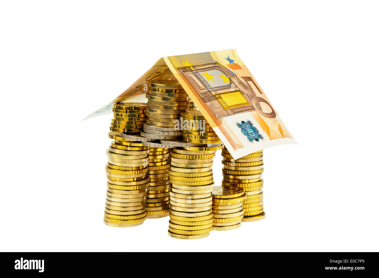 Acquisto di una casa Costruzione casa salvataggio building society accordo risparmio appartamento edificio di acquisto di una casa costruire denaro risparmiare un Foto Stock