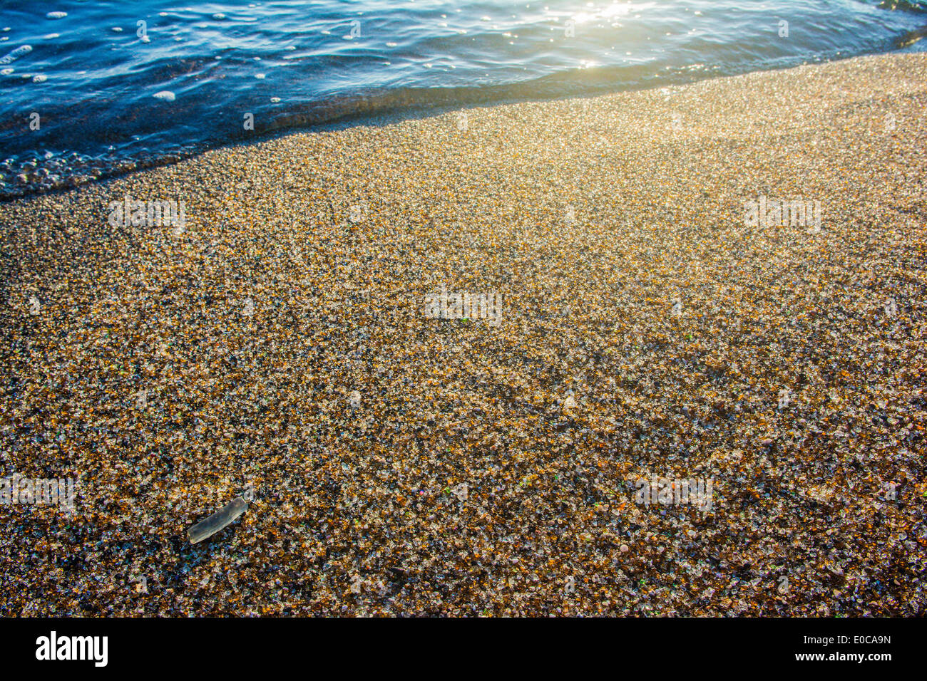 " Spiaggia di vetro", Eleele, Kauai, Hawaii, STATI UNITI D'AMERICA Foto Stock